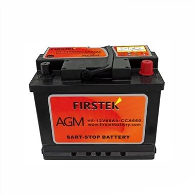 H5 12V 60AH AGM Start Stop Bilbatteri